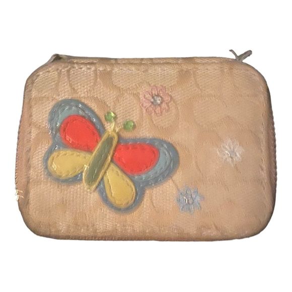 Coach Handbags - NEW COACH Triple Pill Box In Signature Canvas With Butterfly Print